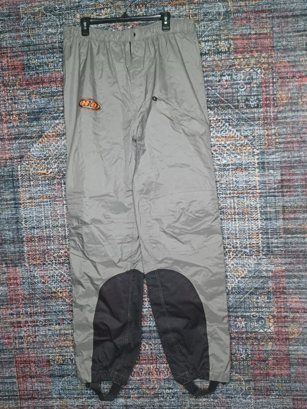 Harler Davidson H-D mens gray waterproof rain pants XLx36 TALL